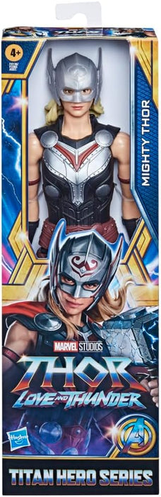 Hasbro Marvel Avengers Titan Hero Series Mighty Thor Toy, 30-cm-scale Thor: Love and Thunder Figure for Children Aged 4 and Up