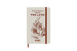 Moleskine Weekly Planner 2023, 12-Month Diary, Limited Edition Alice In Wonderland, Weekly Planner with Hard Cover and Elastic Closure, Pocket Size 9 x 14 cm, Colour Orange