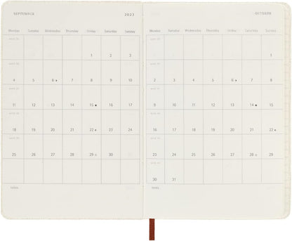 Moleskine Weekly Planner 2023, 12-Month Diary, Limited Edition Alice In Wonderland, Weekly Planner with Hard Cover and Elastic Closure, Pocket Size 9 x 14 cm, Colour Orange