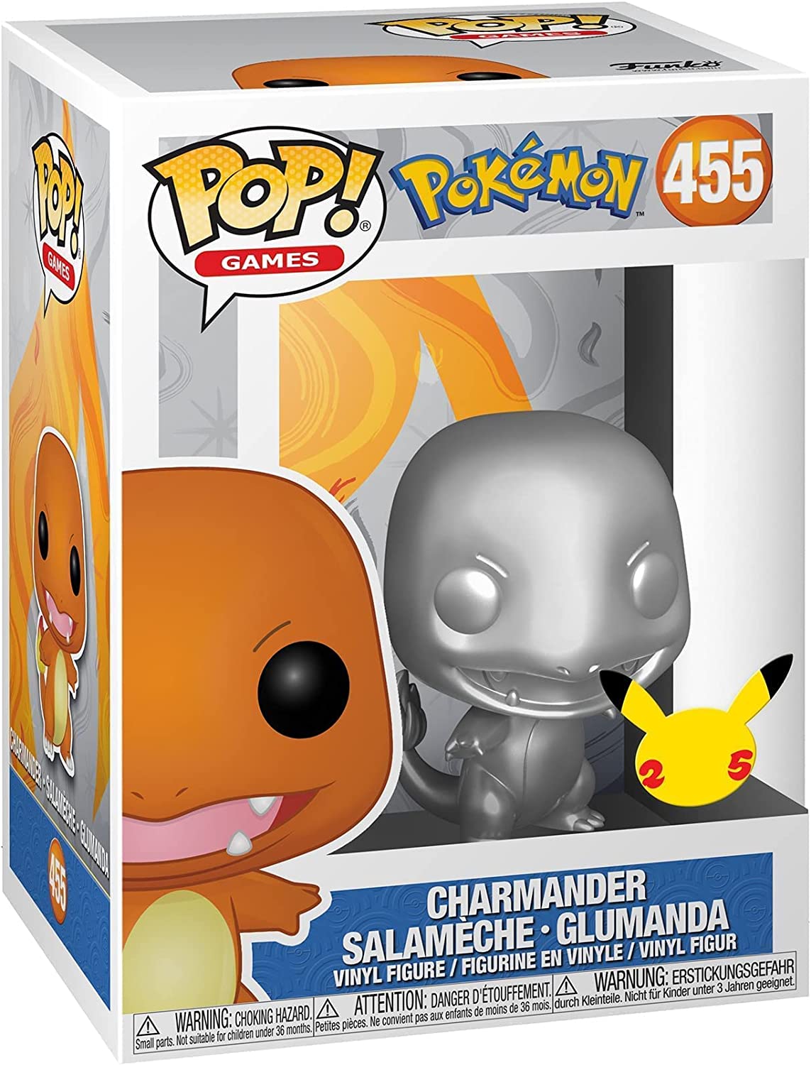 Funko Pokemon Charmander Glumanda #455 - Pokemon Celebrations 25th Anniversary - Pokemon Spielzeug
