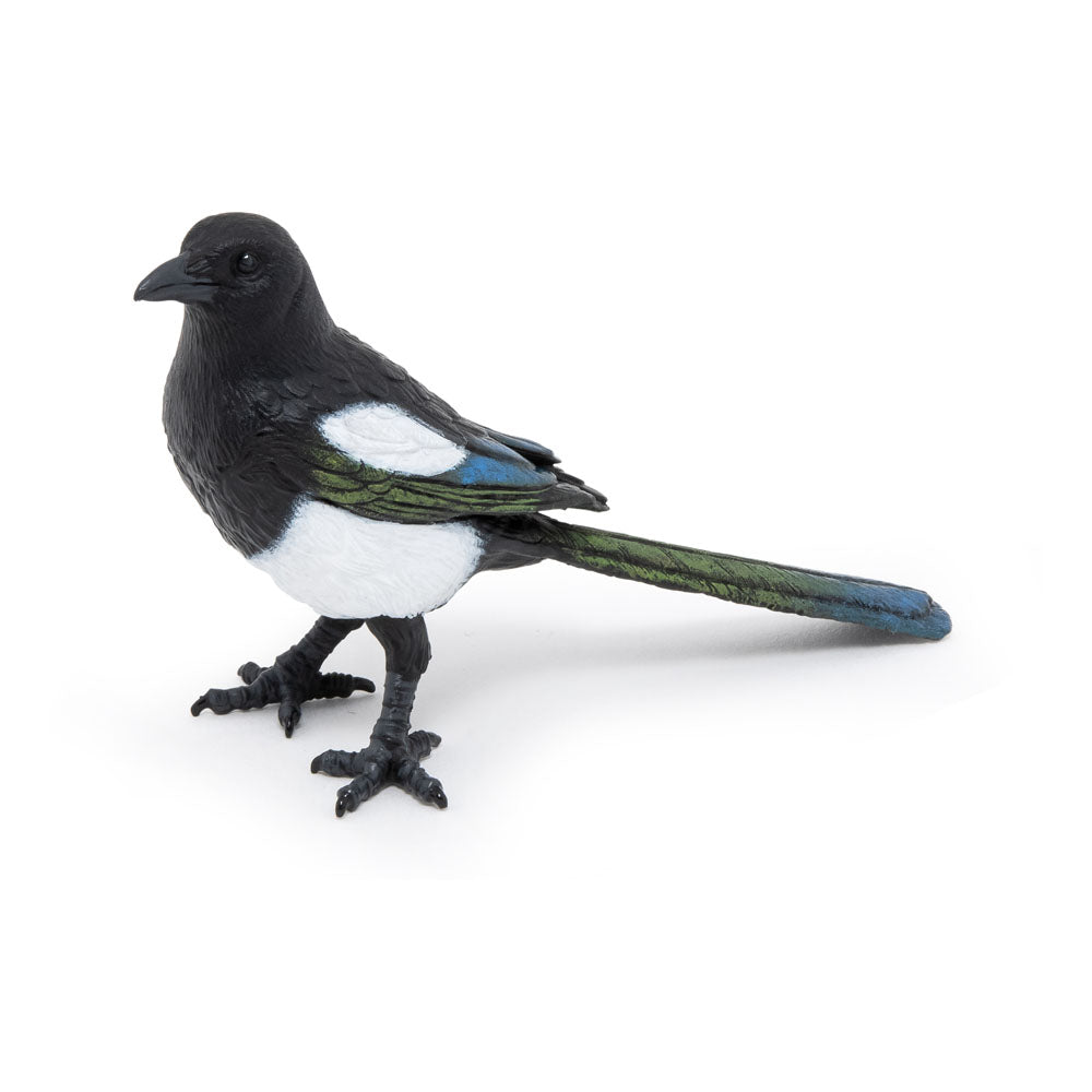 PAPO Wild Animal Kingdom Magpie Toy Figure, Black/White (50286)