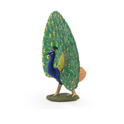 PAPO Farmyard Friends Peacock Toy Figure, Multi-colour (51161)