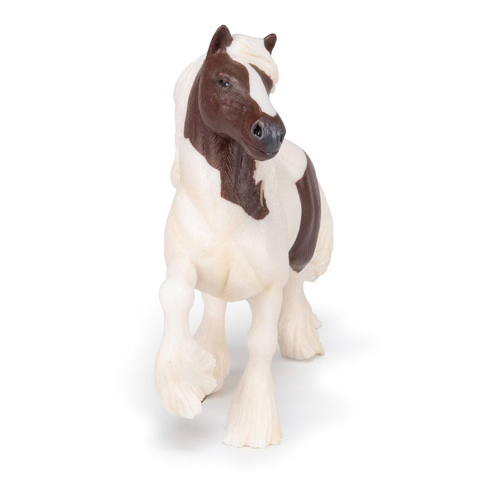 PAPO Horses and Ponies Skewbald Irish Cob Toy Figure, Brown/White (51513)