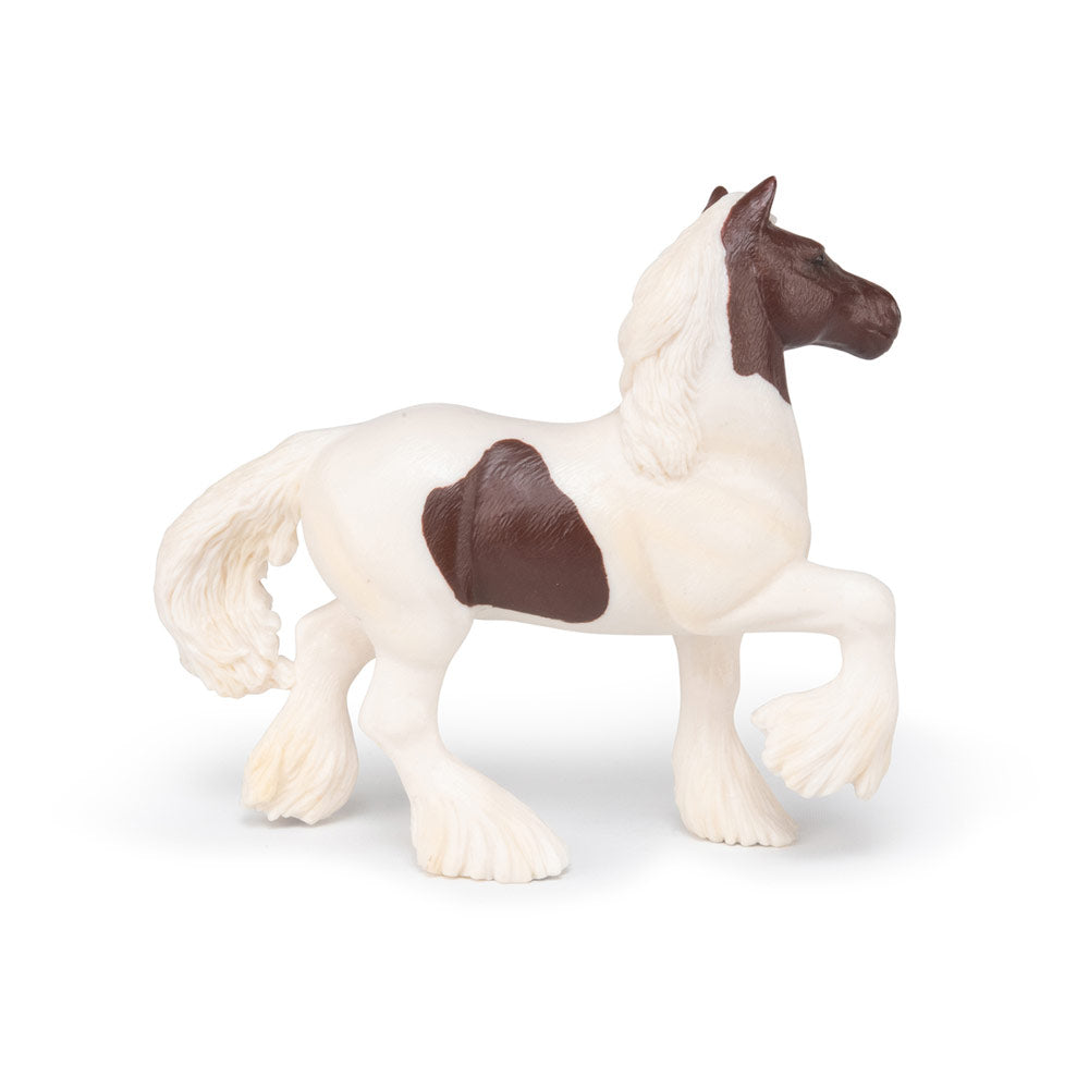 PAPO Horses and Ponies Skewbald Irish Cob Toy Figure, Brown/White (51513)