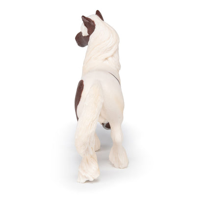 PAPO Horses and Ponies Skewbald Irish Cob Toy Figure, Brown/White (51513)