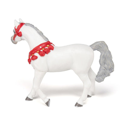 PAPO Horses and Ponies White Arabian Horse in Parade Dress Toy Figure, White (51568)