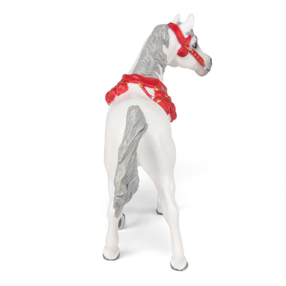 PAPO Horses and Ponies White Arabian Horse in Parade Dress Toy Figure, White (51568)