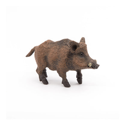 PAPO Wild Animal Kingdom Wild Boar Toy Figure, Brown (53011)