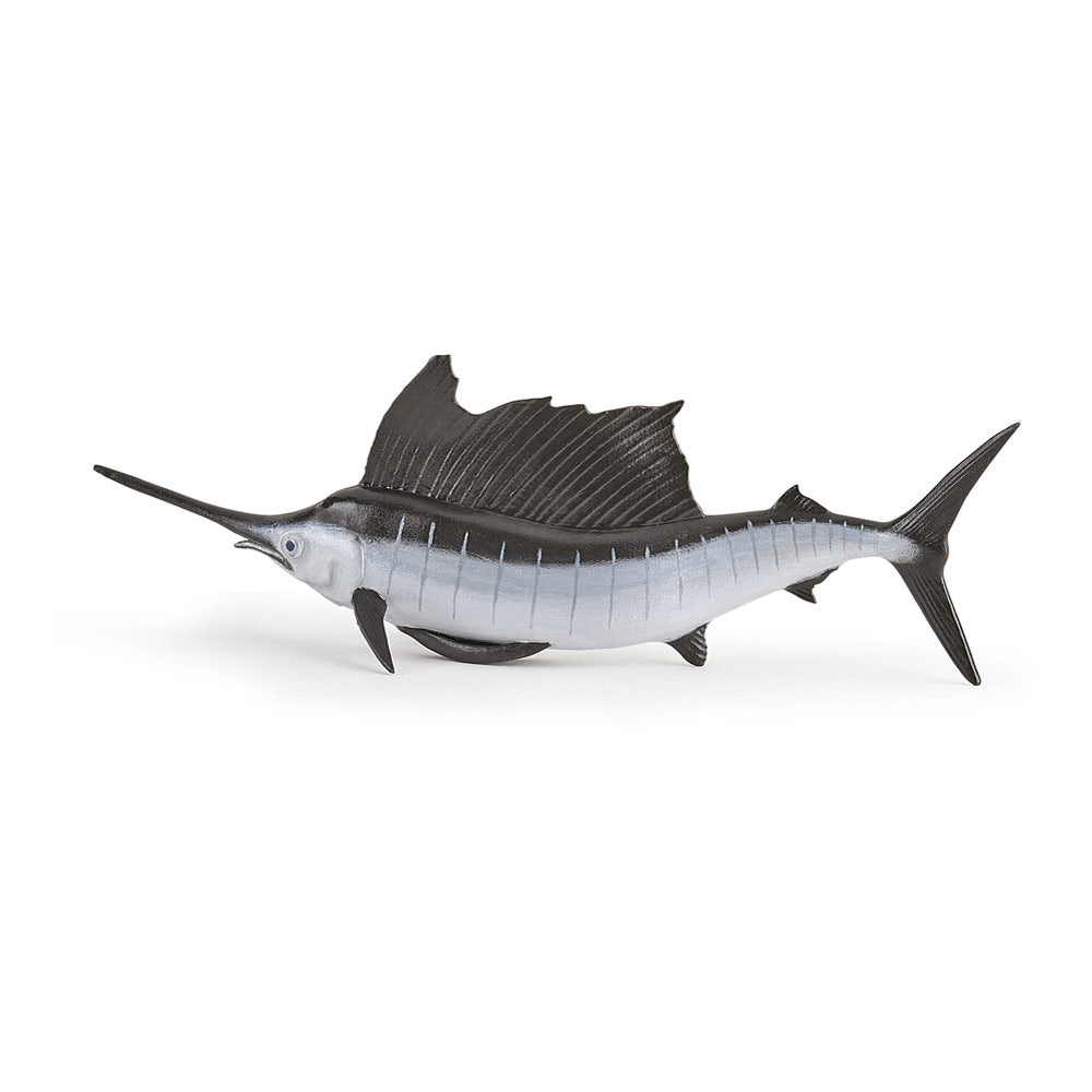 PAPO Marine Life Pacific Sailfish Toy Figure, Grey (56048)