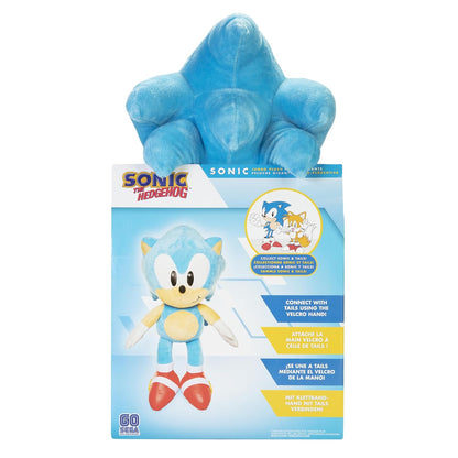 Sonic The Hedgehog Sonic Jumbo Plush, 28” / 45cm Tall Plush Made of Premium Soft Material, Suggested For Ages 3+