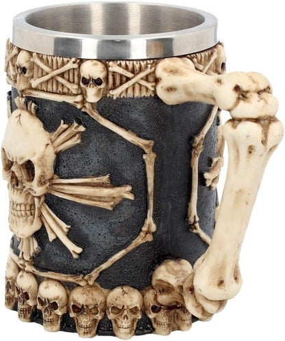 Large Tankard Of Skulls (16cm