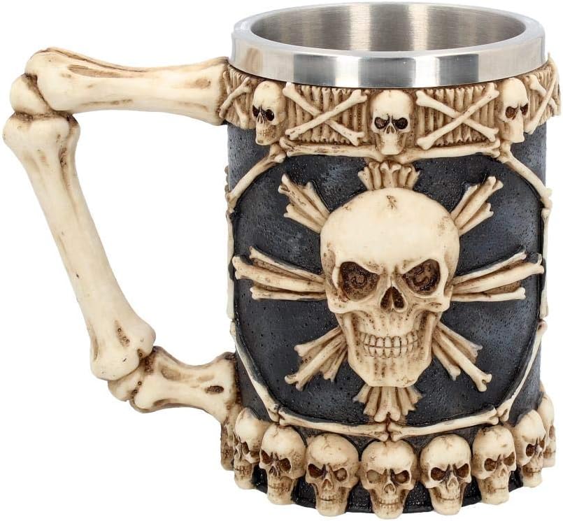 Large Tankard Of Skulls (16cm