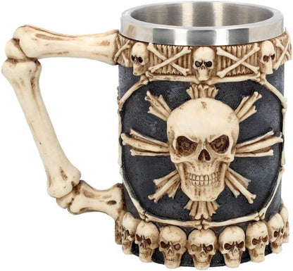 Large Tankard Of Skulls (16cm