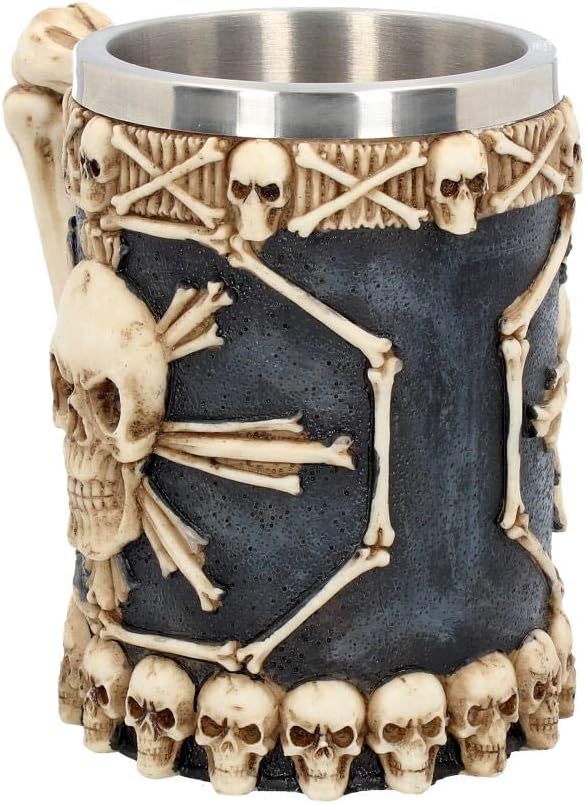 Large Tankard Of Skulls (16cm