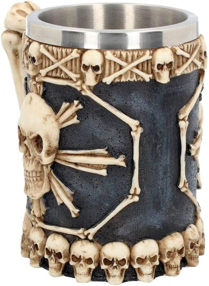 Large Tankard Of Skulls (16cm