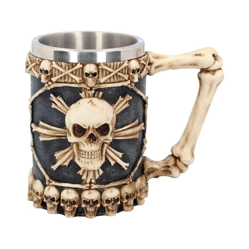 Nemesis Now Large Tankard of Skulls Mug 18cm Ivory