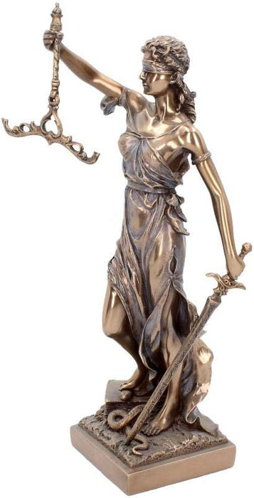 Nemesis Now La Justicia - Figura Decorativa (38 cm, 17 cm), Color Bronce