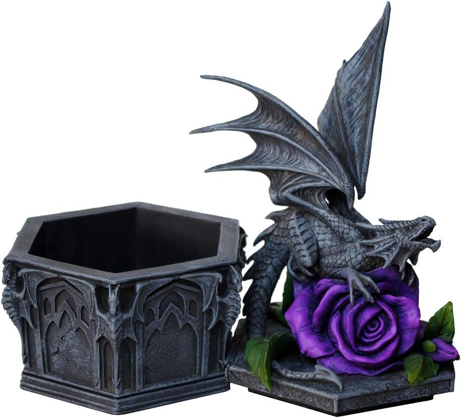 Nemesis Now Dragon Beauty Anne Stokes Box 25cm Black, Resin
