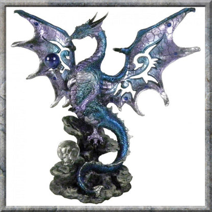 Nemesis Now Blue Dragon Protector Figurine 26cm Blue