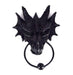 Gothic Black Dragon Door Knocker