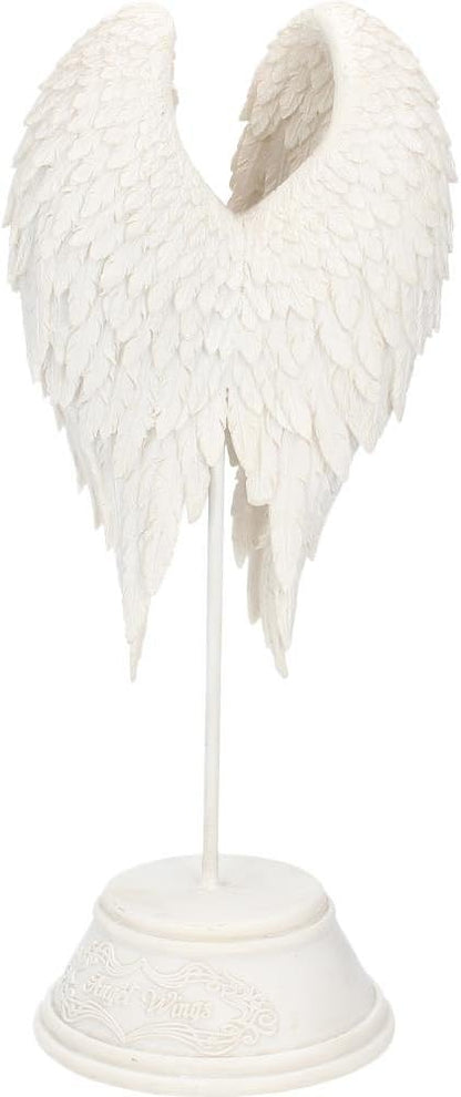 Nemesis Now B0720C4 - Figura de alas de ángel (26 cm), Color Blanco