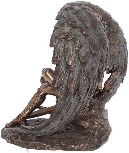 Nemesis Now Lucifer The Fallen Angel Figurine 16.5cm Bronze