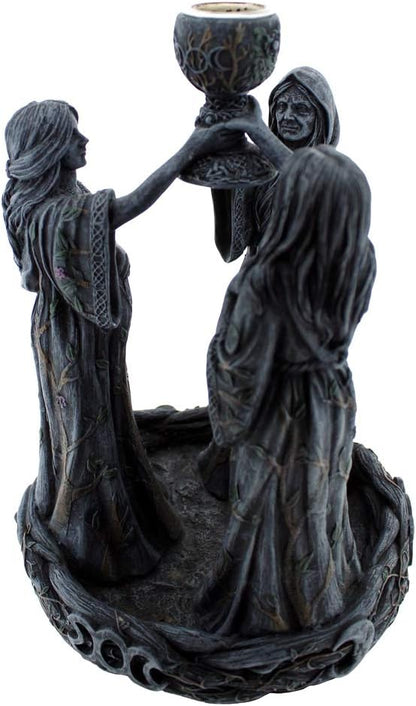 Mother Maiden & Crone Backflow Incense Burner 18Cm