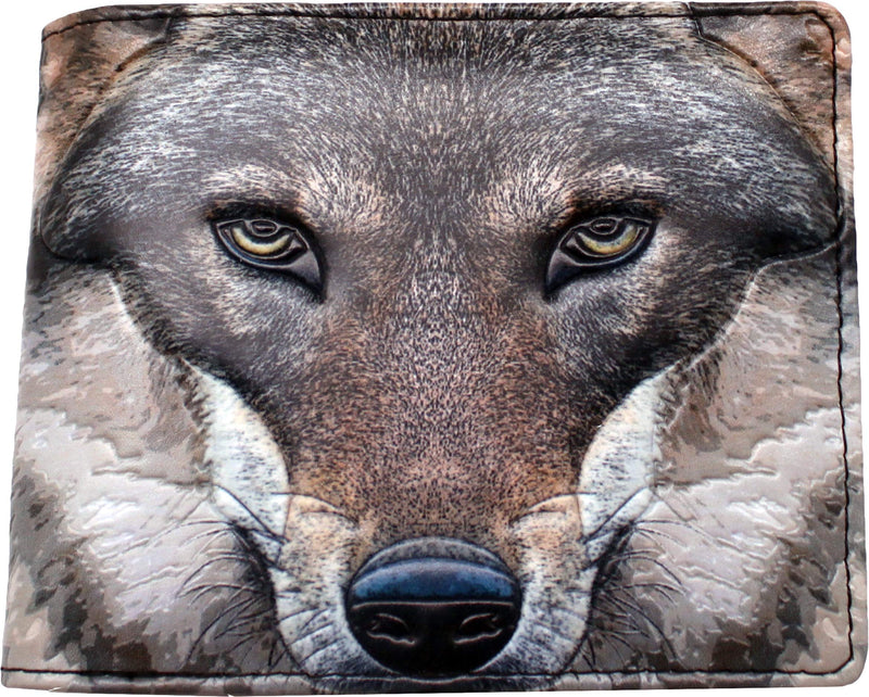 Nemesis Now Portrait of a Wolf Wallet 11cm Grey, PU, One Size