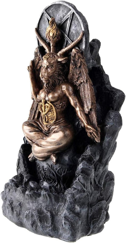 Baphomet Antiquity Occult Backflow Incense Burner Gothic Ornament