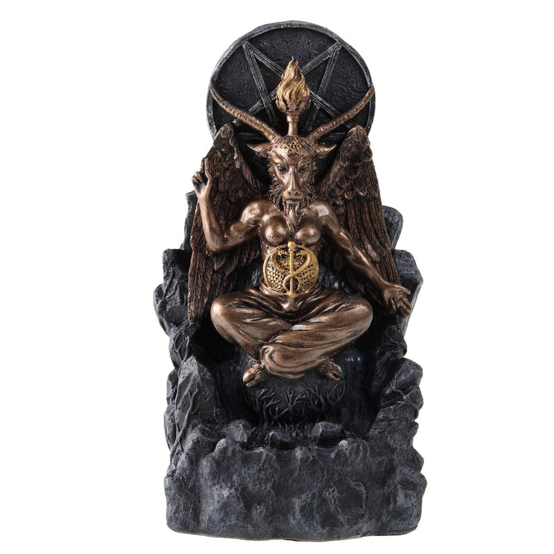 Baphomet Antiquity Occult Backflow Incense Burner Gothic Ornament