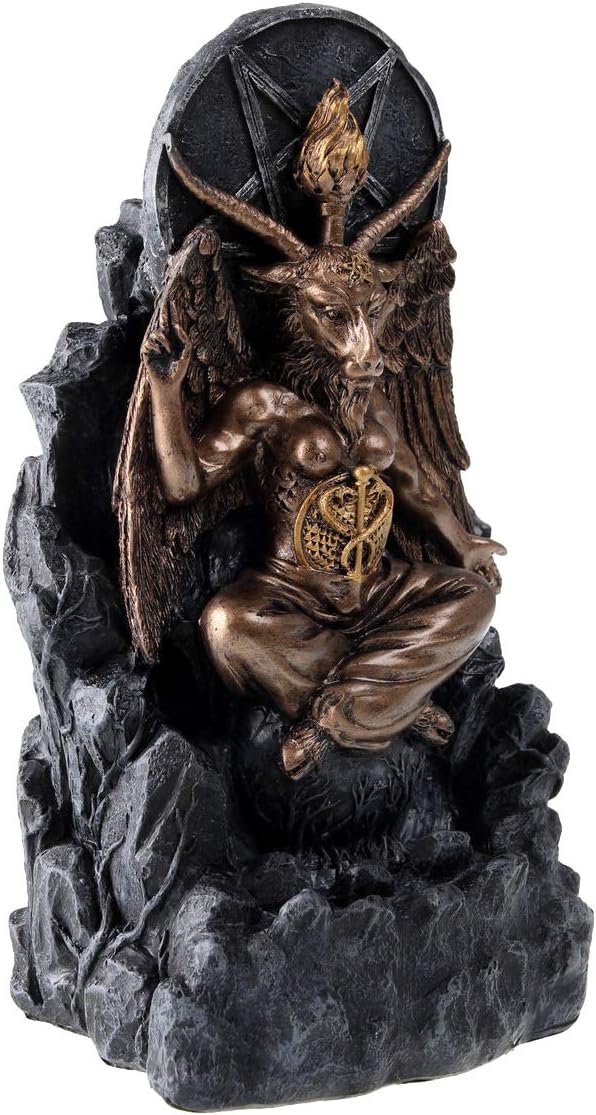 Baphomet Antiquity Occult Backflow Incense Burner Gothic Ornament