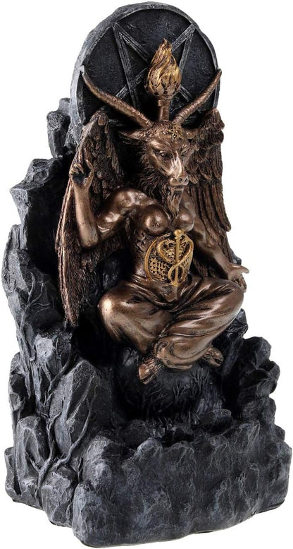 Baphomet Antiquity Occult Backflow Incense Burner Gothic Ornament