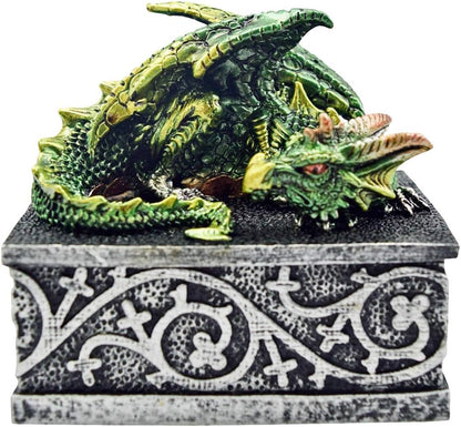 Nemesis Now Dragon Safehold Set Of 4, Boxes, Multi-Coloured, 8.4cm, Resin