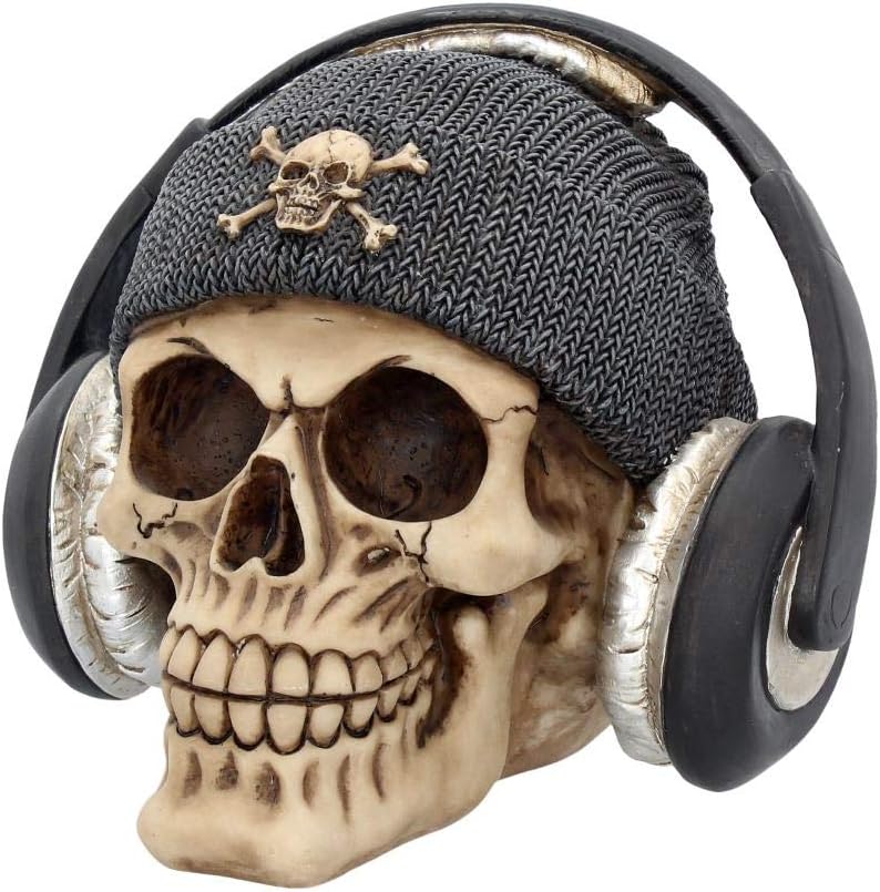 Nemesis Now Dead Beat Skull Figurine 16.3cm Ivory