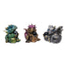 Nemesis Now Dragon's Gift Set of 3 7cm Figurine, Resin, Multi-Coloured, One Size
