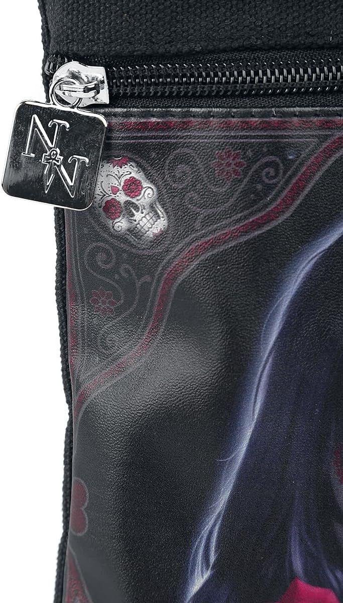 Nemesis Now Sugar Skull Unisex Umhängetasche Gothic, Totenköpfe 23cm Black