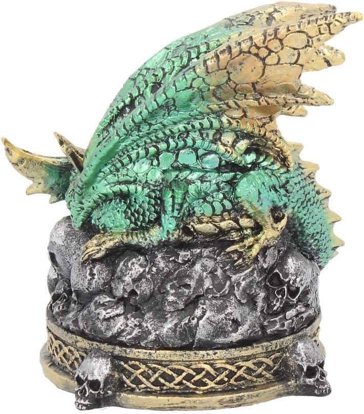 Crystal Crypt Green Dragon Figurine 11.5Cm