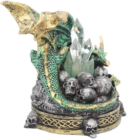 Crystal Crypt Green Dragon Figurine 11.5Cm