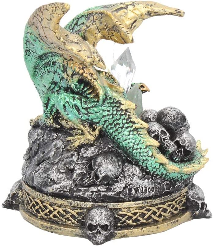 Crystal Crypt Green Dragon Figurine 11.5Cm
