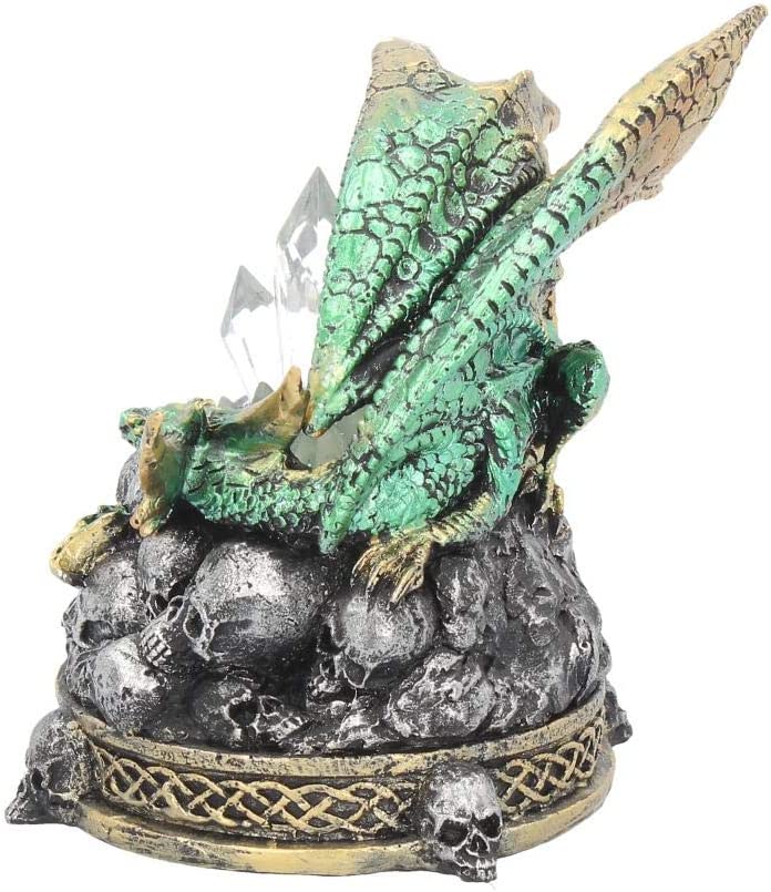 Crystal Crypt Green Dragon Figurine 11.5Cm