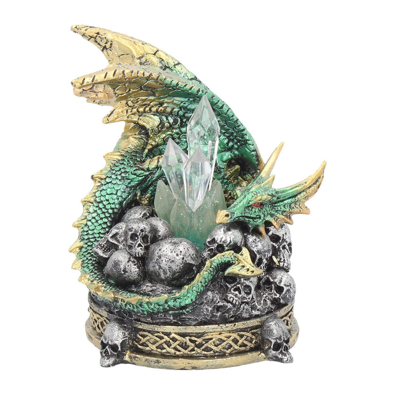 Crystal Crypt Green Dragon Figurine 11.5Cm