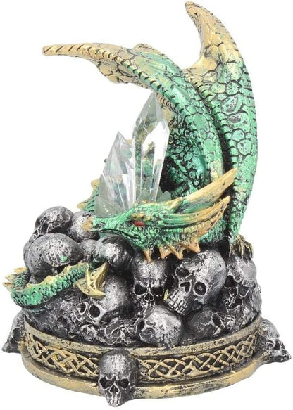 Crystal Crypt Green Dragon Figurine 11.5Cm