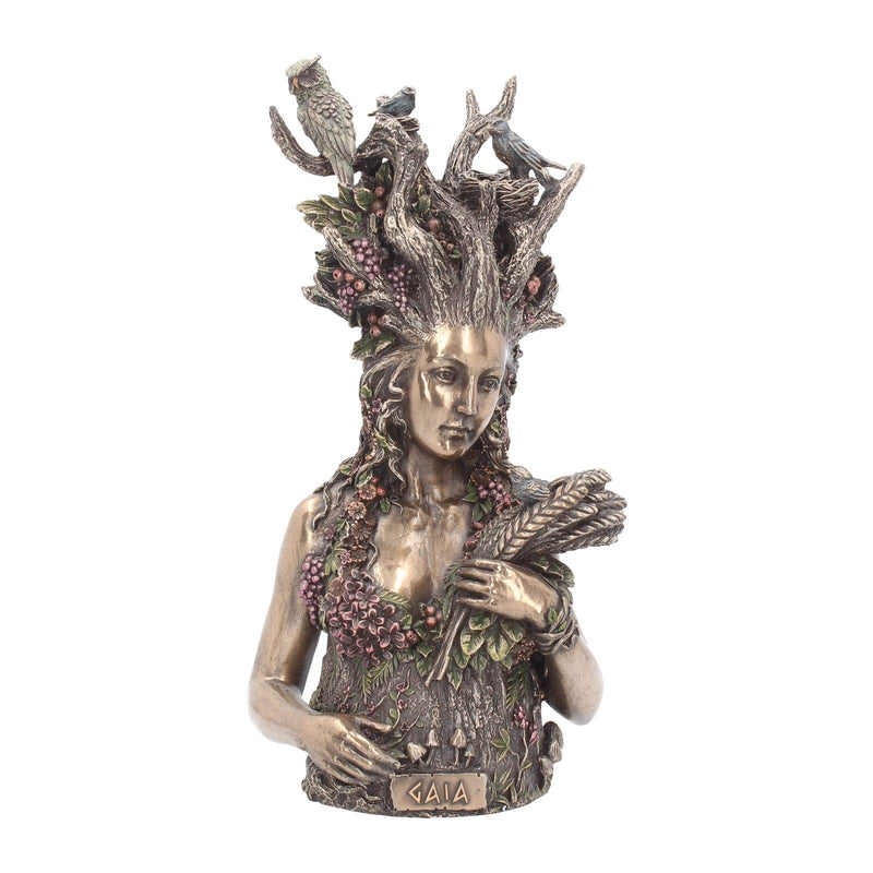 Nemesis Now Gaia - Figura de Busto (30 cm), Color Bronce