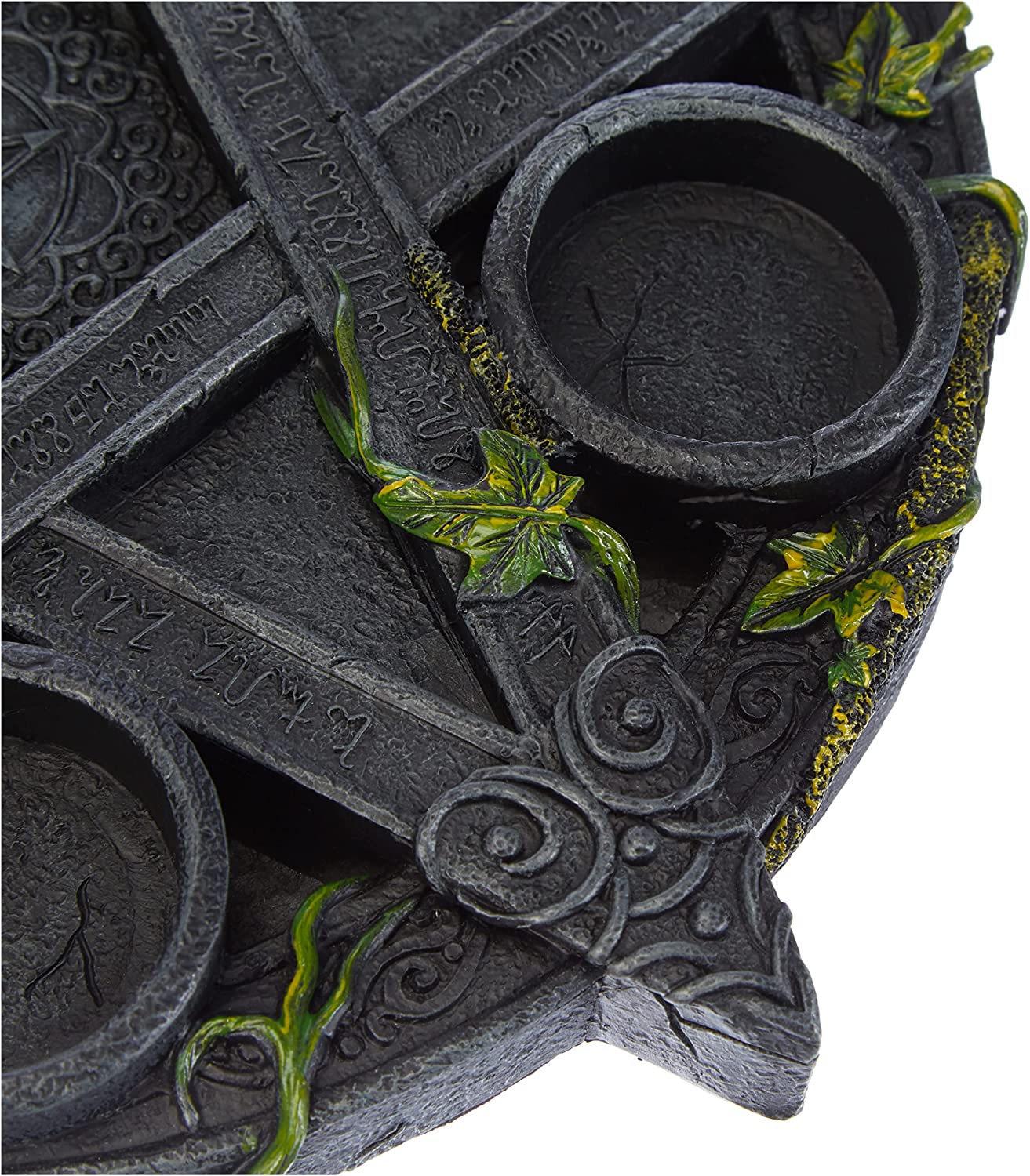 Wiccan Pentagram Tea Light Holder Gothic Witch Candle Holder