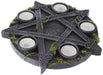 Wiccan Pentagram Tea Light Holder Gothic Witch Candle Holder