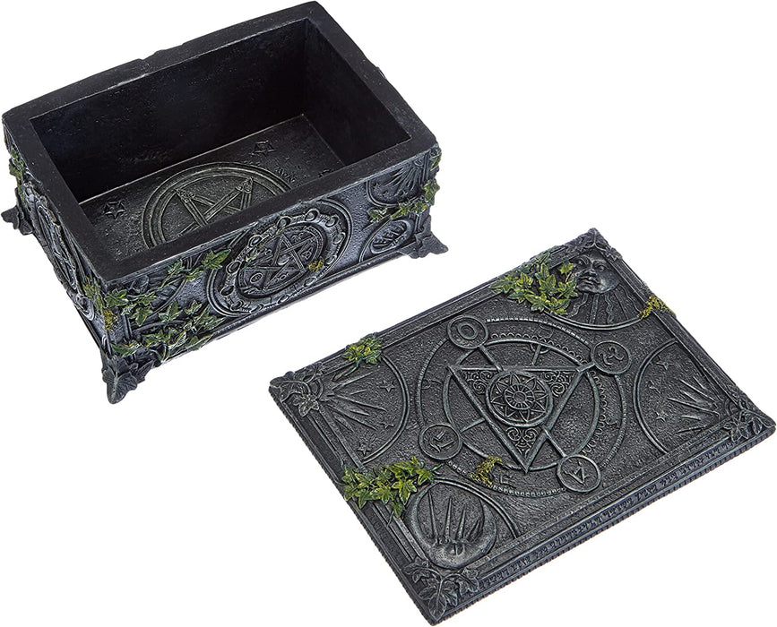 Ivy Covered Wiccan Pentagram Tarot Trinket Box