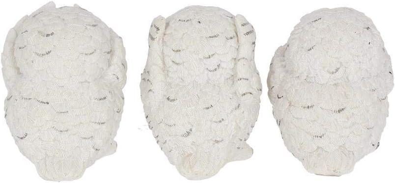 Nemesis Now Three Wise Owls Figurine 8cm White
