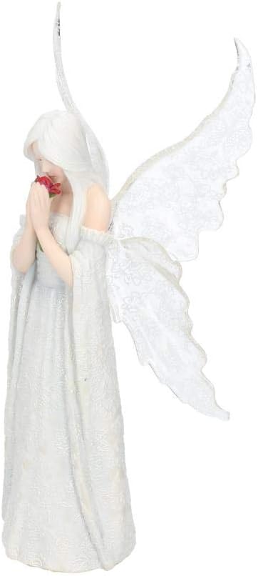 Nemesis Now B2798G6 Love Remains Anne Stokes - Figura Decorativa (Resina, 26 cm), Color Blanco