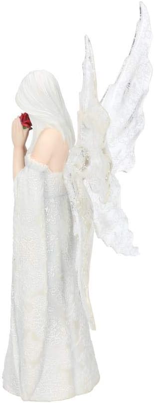 Nemesis Now B2798G6 Love Remains Anne Stokes - Figura Decorativa (Resina, 26 cm), Color Blanco