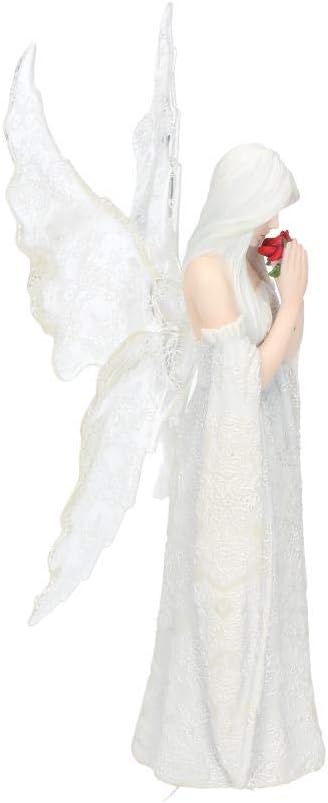 Nemesis Now B2798G6 Love Remains Anne Stokes - Figura Decorativa (Resina, 26 cm), Color Blanco